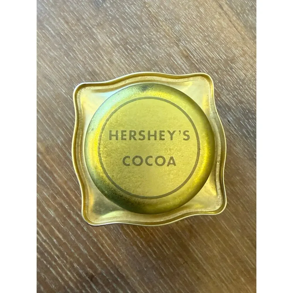 Vintage Hershey's Cocoa Powder Tin Set of 2 Retro Collectible